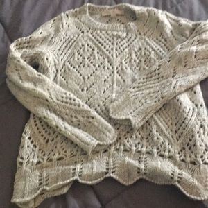 Crochet grey sweater